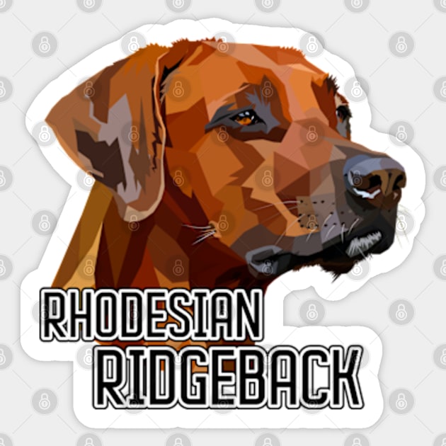 Rhodesian Ridgeback Dog Sticker by Worldengine